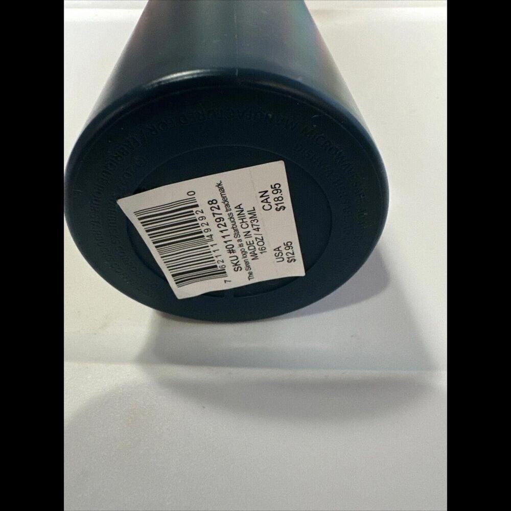Starbucks Matte Blue tumbler Eco-Friendly 100% Recycled Plastic 16oz - NEW - Picture 5 of 7